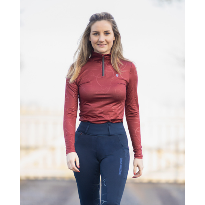 QHP Sport Shirt Amina - Burgundy-2